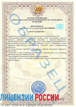 Образец сертификата соответствия (приложение) Сочи Сертификат ISO 27001